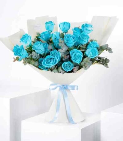 Anniversary 25 Tiffany Blue Roses