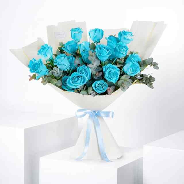 Anniversary 25 Tiffany Blue Roses