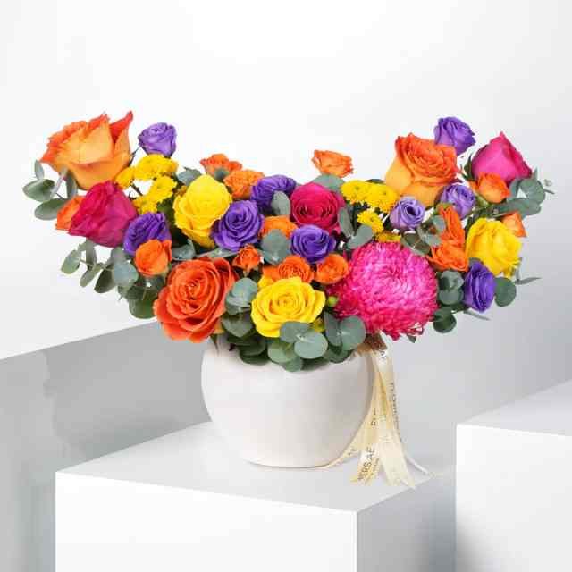 Birthday Vibrant Vase